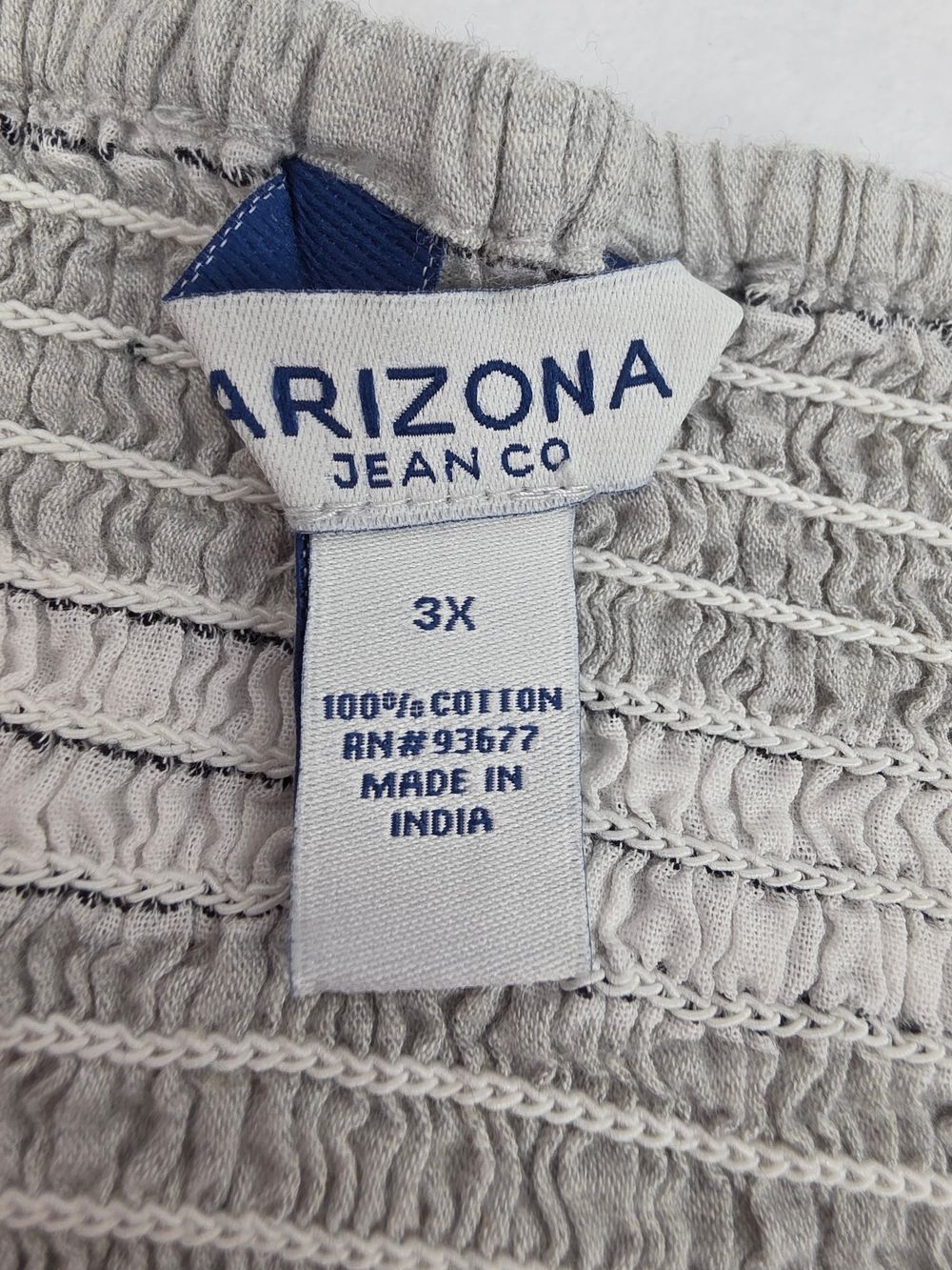 Arizona 3X Corset Style Striped Lace-Up Mini Dress Gray 3434-AB - Picture 4 of 13
